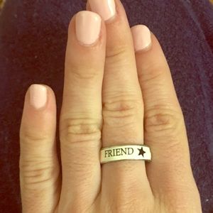 White friend ring